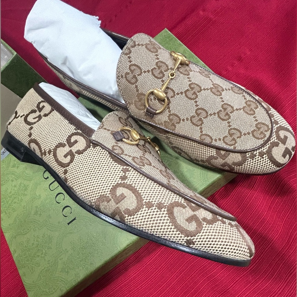 Ladies Gucci Brown Loafers EU 41 New With Box